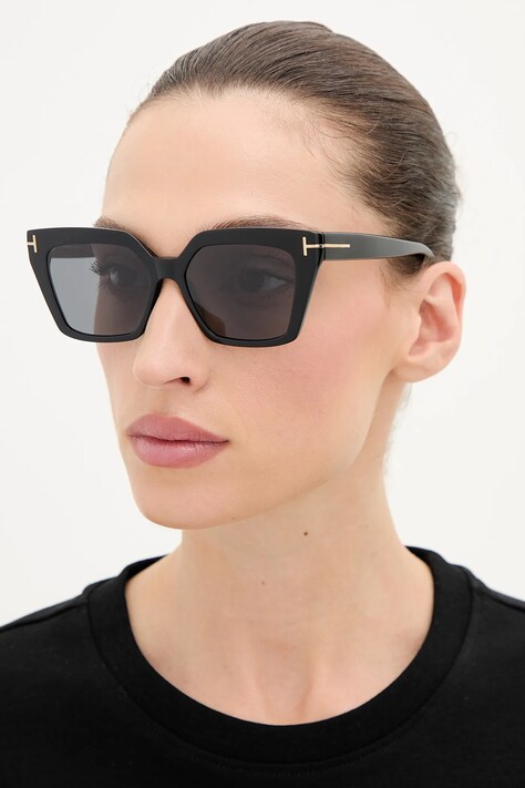 Tom Ford okulary przeciwsłoneczne Winona damskie kolor czarny FT1030_5301D