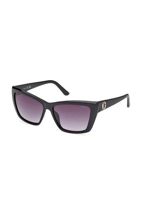 Guess ochelari de soare femei, culoarea negru, GU00098_5501B