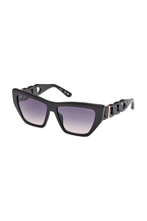 Guess ochelari de soare femei, culoarea negru, GU00111_5601B