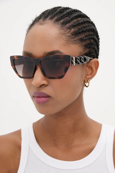 Γυαλιά ηλίου Guess χρώμα: μπορντό, GU00111_5652F