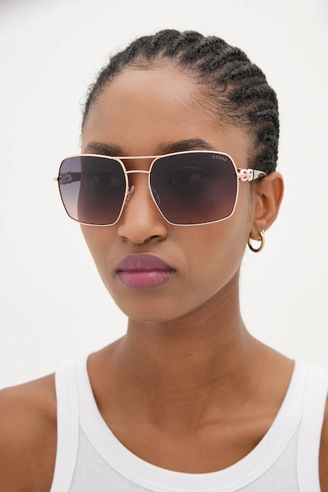 Guess okulary przeciwsłoneczne damskie kolor złoty GU00159_6328B