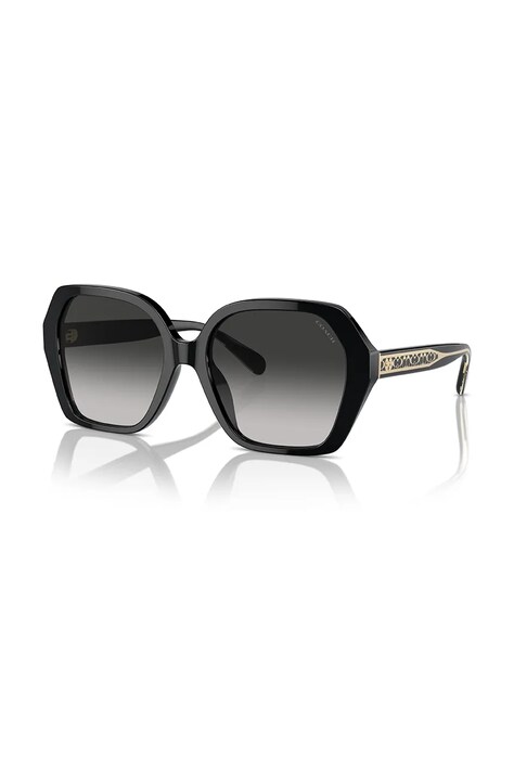 Coach ochelari femei, culoarea negru, 0HC8404U