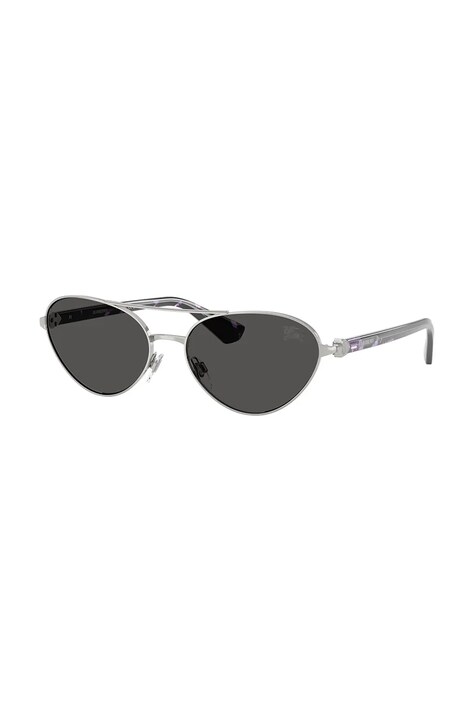 Burberry ochelari de soare femei, culoarea argintiu, 0BE3165
