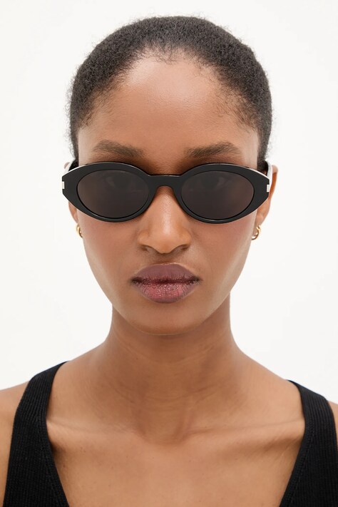 Saint Laurent okulary przeciwsłoneczne damskie kolor czarny SL 567