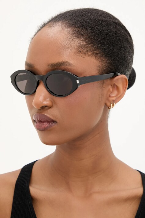 Saint Laurent okulary przeciwsłoneczne damskie kolor czarny SL 567