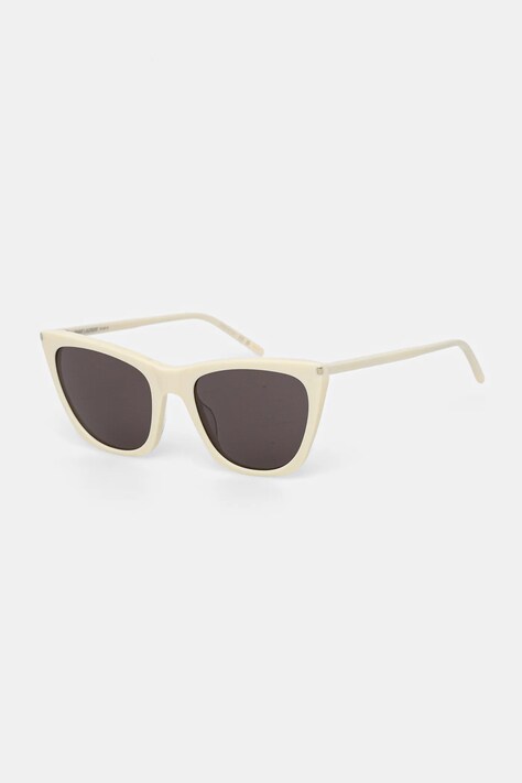 Saint Laurent okulary przeciwsłoneczne KATE THIN damskie kolor beżowy SL 214