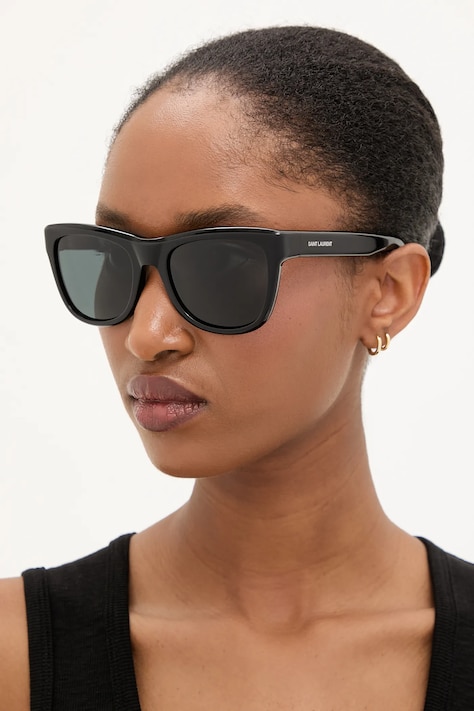 Saint Laurent ochelari de soare culoarea negru, SL 816