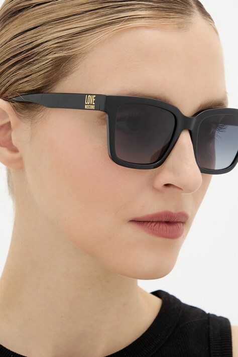 Love Moschino okulary przeciwsłoneczne damskie kolor czarny MOL091/S