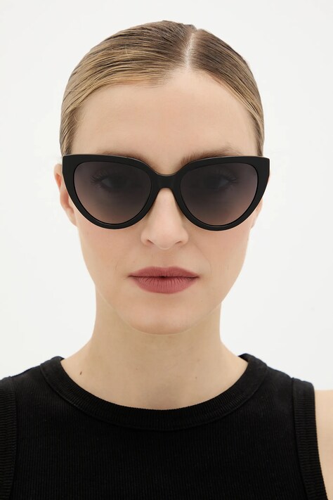 Love Moschino okulary przeciwsłoneczne damskie kolor czarny MOL095/S