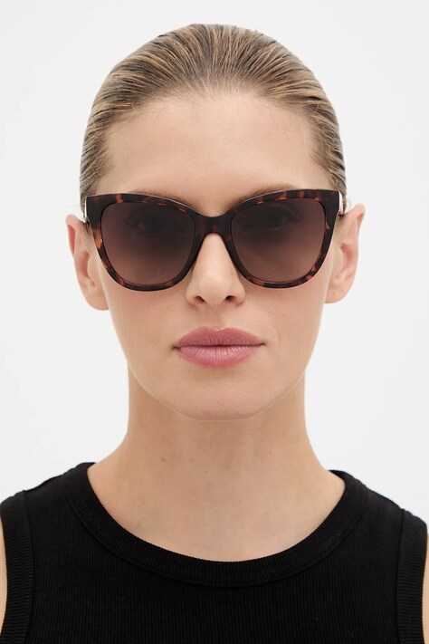 Love Moschino okulary przeciwsłoneczne damskie kolor brązowy MOL097/S