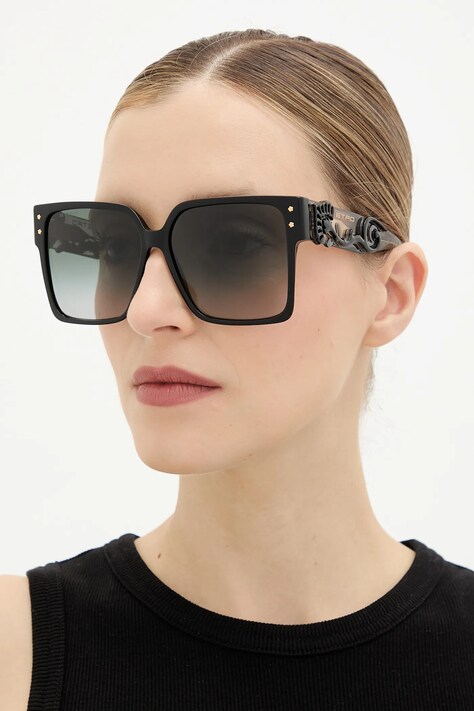 Etro okulary przeciwsłoneczne damskie kolor czarny ETRO 0104/S