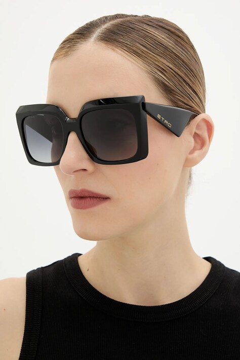 Etro okulary przeciwsłoneczne damskie kolor czarny ETRO 0117/S