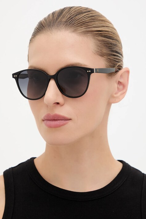 Tommy Hilfiger okulary przeciwsłoneczne damskie kolor czarny TH 2289/S