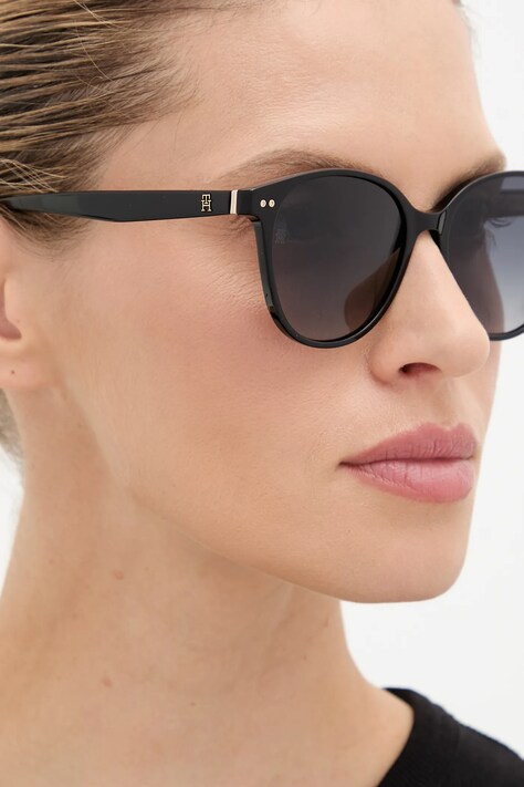 Tommy Hilfiger okulary przeciwsłoneczne damskie kolor czarny TH 2289/S