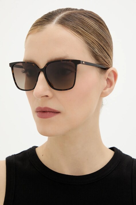 Tommy Hilfiger okulary przeciwsłoneczne damskie kolor brązowy TH 2292/S