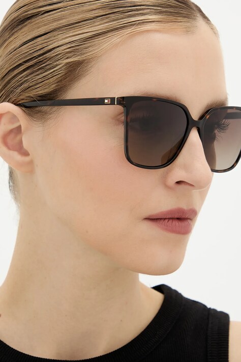Tommy Hilfiger okulary przeciwsłoneczne damskie kolor brązowy TH 2292/S