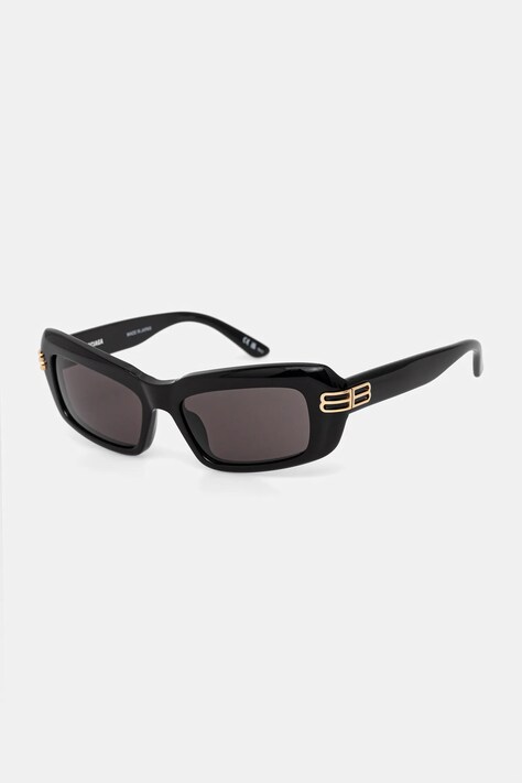 Balenciaga okulary przeciwsłoneczne damskie kolor czarny BB0432S