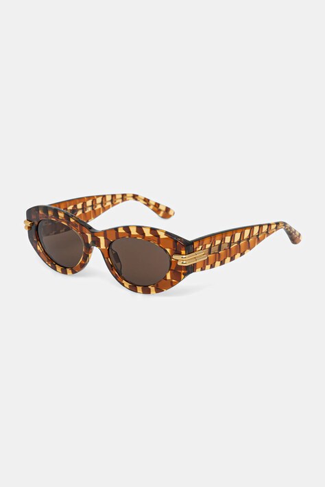 Bottega Veneta okulary przeciwsłoneczne damskie kolor brązowy BV1322S