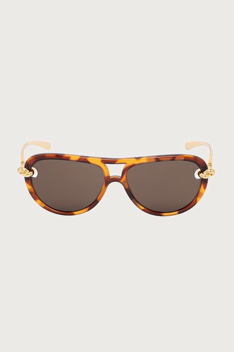 Bottega Veneta Okulary przeciwsłoneczne damskie brązowe BV1418S