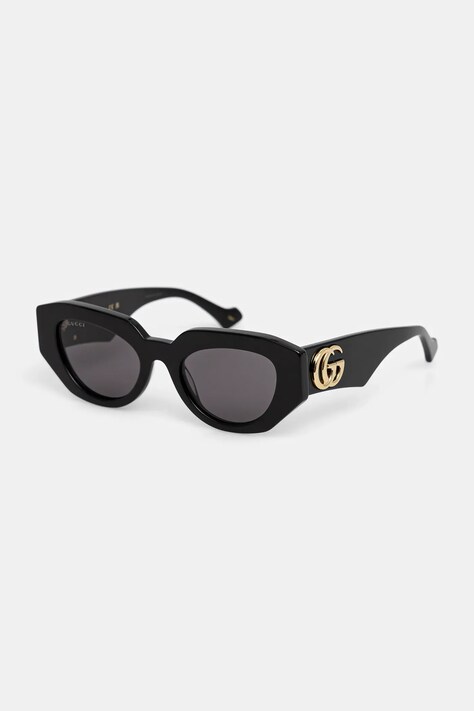 Gucci okulary przeciwsłoneczne damskie kolor czarny GG1421S