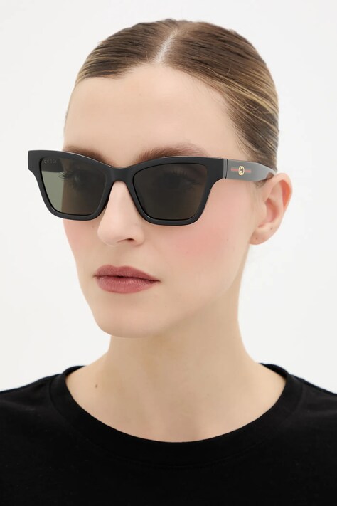 Gucci ochelari de soare culoarea negru, GG1982S