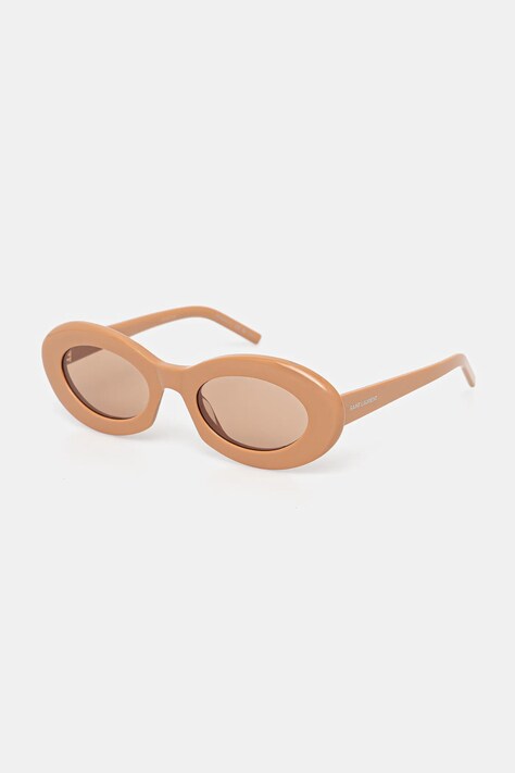 Saint Laurent okulary przeciwsłoneczne damskie kolor brązowy SL 594