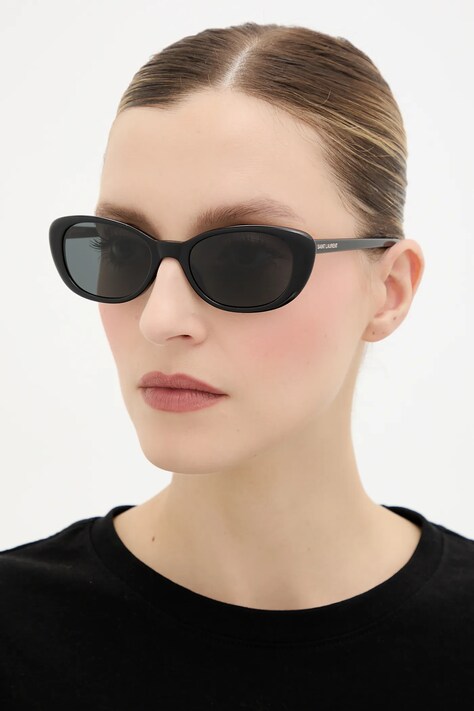 Saint Laurent ochelari de soare culoarea negru, SL 822