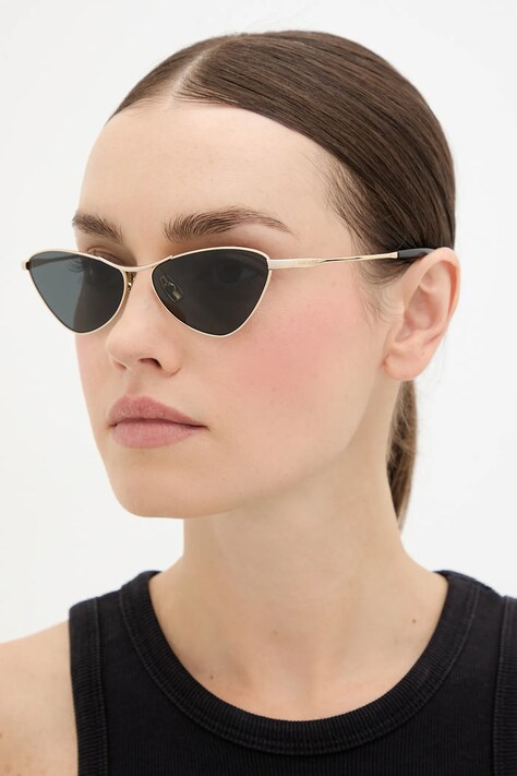 Saint Laurent ochelari de soare culoarea auriu, SL 830