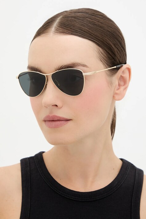 Saint Laurent okulary przeciwsłoneczne VESPER damskie kolor złoty SL 831