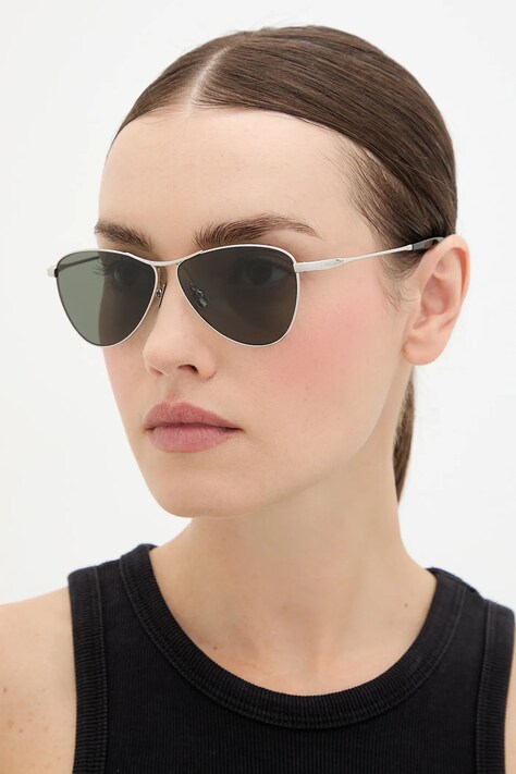Saint Laurent okulary przeciwsłoneczne VESPER damskie kolor srebrny SL 831