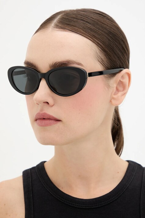 Saint Laurent ochelari de soare culoarea negru, SL M154