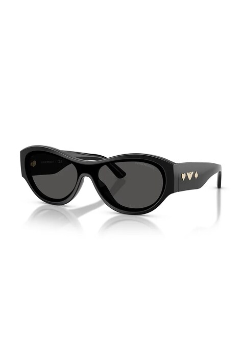 Emporio Armani okulary przeciwsłoneczne damskie kolor czarny 0EA4265U