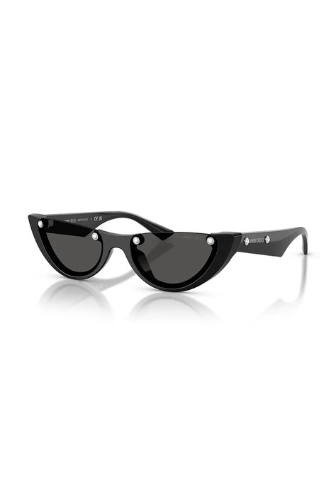 Jimmy Choo okulary przeciwsłoneczne damskie kolor czarny 0JC5049HU
