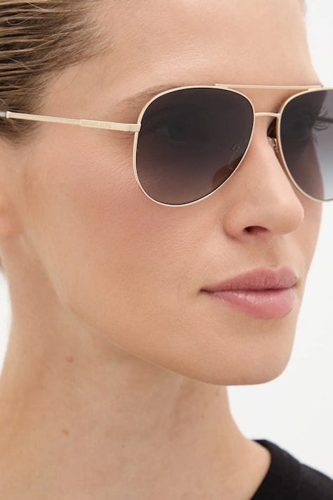 Michael Kors okulary przeciwsłoneczne damskie kolor złoty 0MK1172
