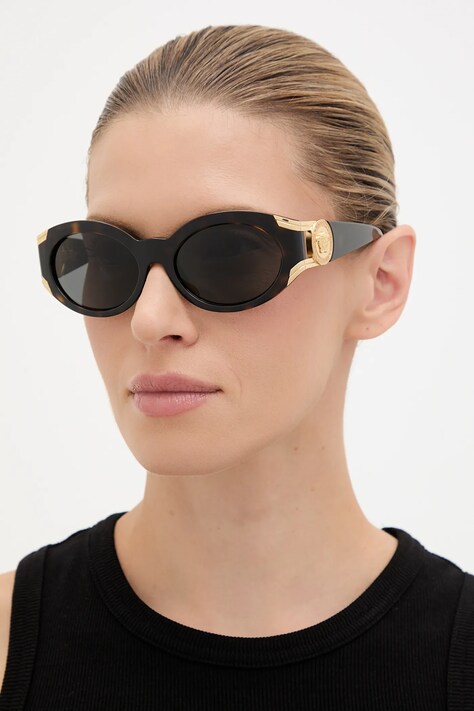 Versace ochelari de soare culoarea maro, 0VE4503U