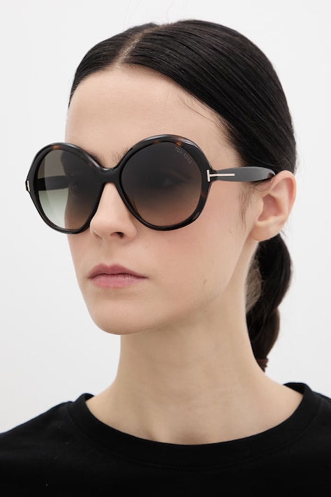 Tom Ford okulary przeciwsłoneczne damskie kolor brązowy FT1282_6052B