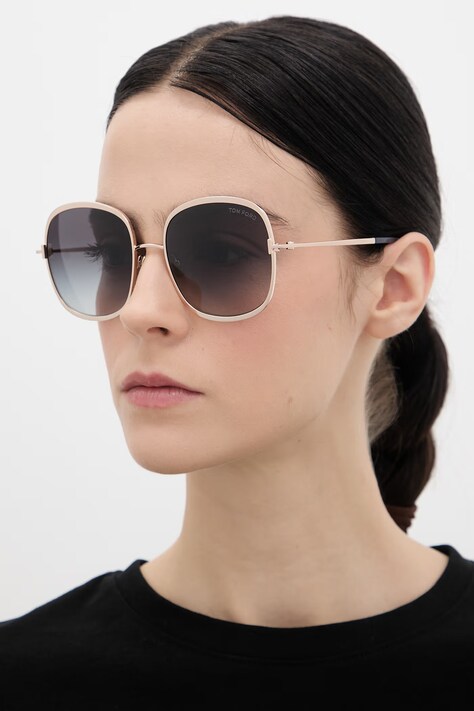 Tom Ford okulary przeciwsłoneczne damskie kolor złoty FT1320_5728W