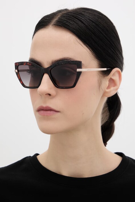 Guess okulary przeciwsłoneczne damskie kolor brązowy GU00216_5352F