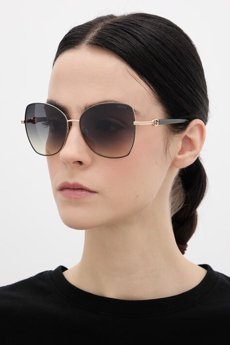 Guess okulary przeciwsłoneczne damskie kolor zielony GU00259_5996P