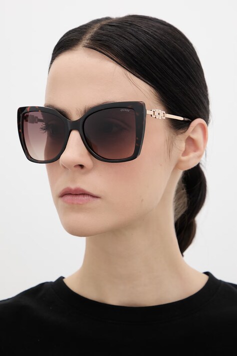 Guess okulary przeciwsłoneczne damskie kolor brązowy GU00266_5652F