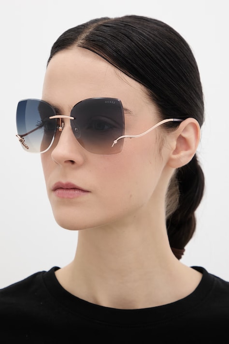 Guess okulary przeciwsłoneczne damskie kolor złoty GU00269_6028B