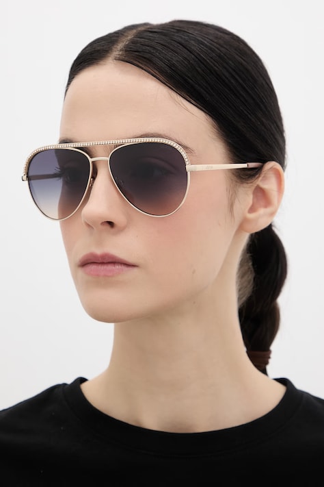 Guess okulary przeciwsłoneczne damskie kolor złoty GU00271_6032B