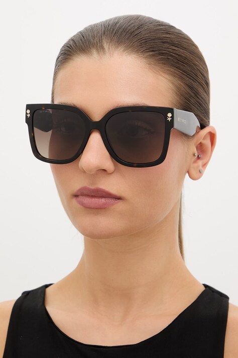 Etro okulary przeciwsłoneczne damskie kolor brązowy ETRO 0127/S