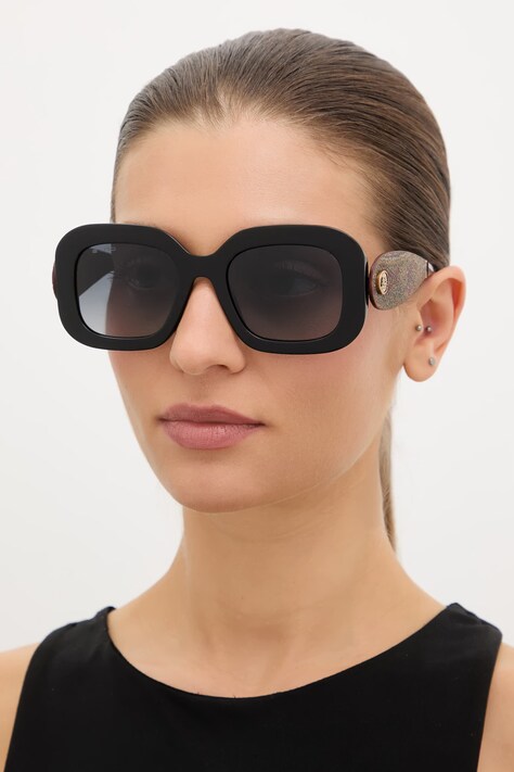 Etro okulary przeciwsłoneczne damskie kolor czarny ETRO 0141/G/S