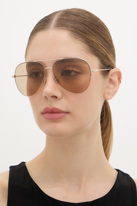 Victoria Beckham okulary przeciwsłoneczne damskie złote VB 1000/S