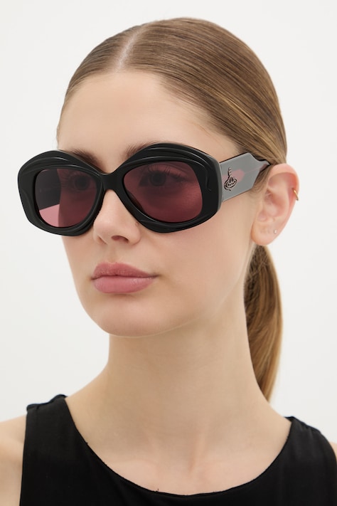 Vivienne Westwood okulary przeciwsłoneczne damskie Edie czarne VW5130