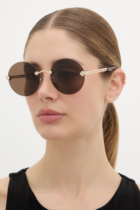 Vivienne Westwood okulary przeciwsłoneczne damskie Franklin złote VW7044