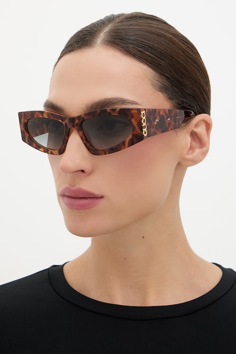 Gucci okulary przeciwsłoneczne kocie oczy damskie czarne GG2040S