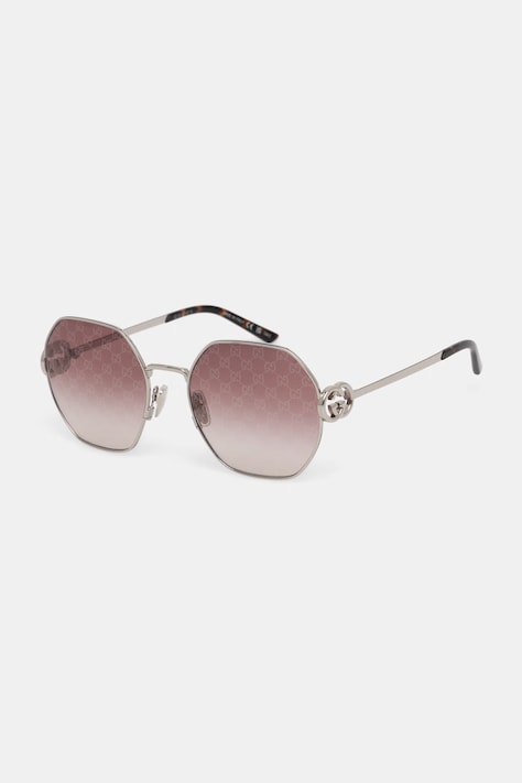 Gucci okulary przeciwsłoneczne damskie srebrne GG2046S