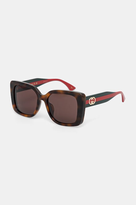 Gucci okulary przeciwsłoneczne damskie brązowe GG2118SA